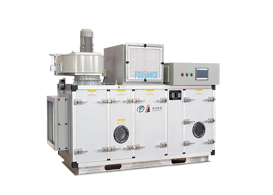 3000CMH Kontrol PLC Otomatis penuh Pengering Rotor Industrial Desiccant Dehumidifier dengan HMI