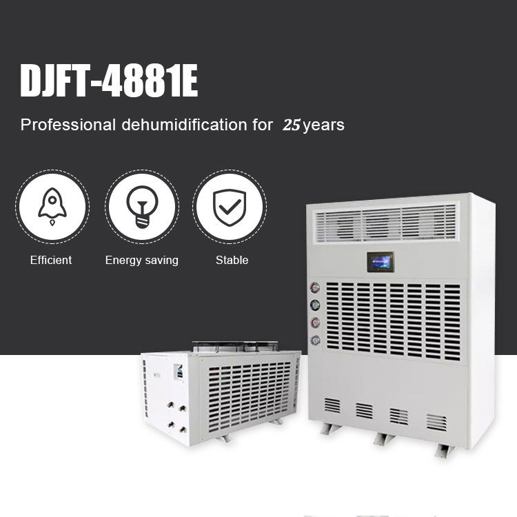 15.8kw 20kg / H Sistem Split Dehumidifier Udara Industri Untuk Gudang