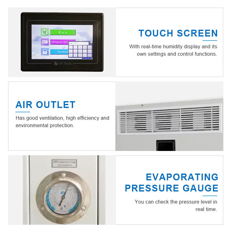 15.8kw 20kg / H Sistem Split Dehumidifier Udara Industri Untuk Gudang