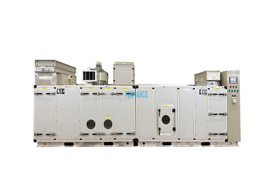 Dehumidifier roda desiccant yang diolah dengan udara segar 100% dengan pasokan udara T≤20C, RH≤20%